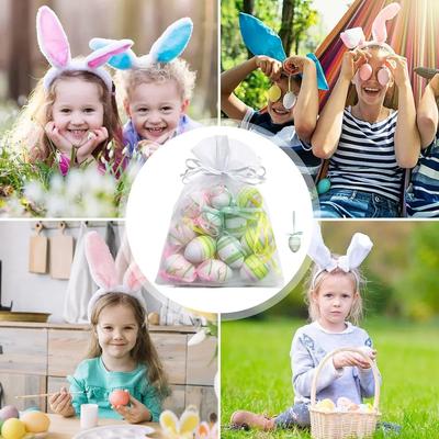 1-10Bags 3*4cm Mini Easter Eggs for Tree Basket Home Decor Celebration Gifts Holiday Ornaments Party Decoration Craft Supplies