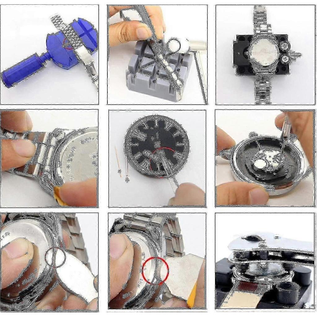 147 Pieces Watch Tool Set, Watch Repair Watchmaker Tools Watch Tool Kit Watch Gifts