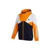 Color Block Full Zip Hooded Jacket Navy Orange White Men's HE7471