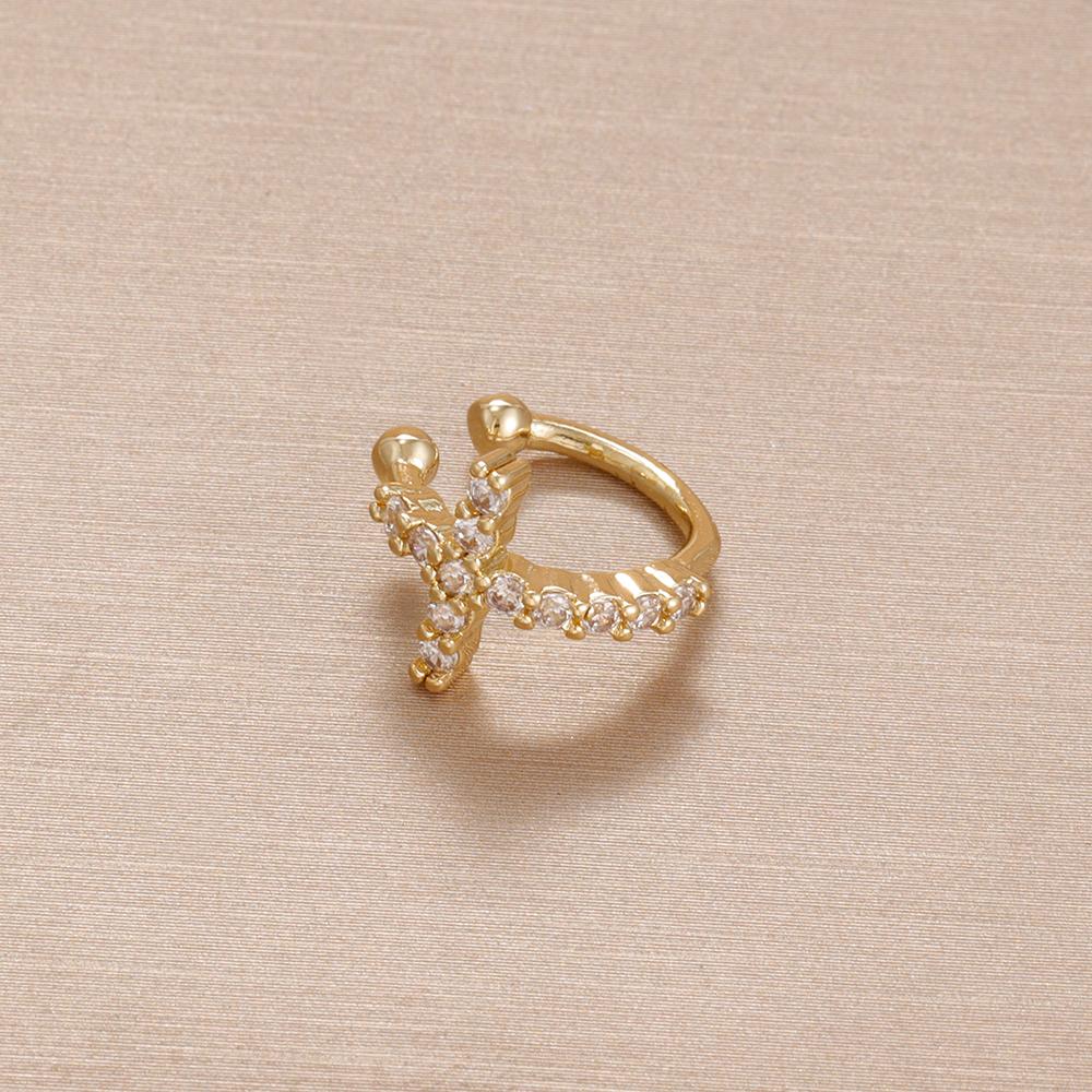 1PC Fashion No Piercing Ear Cuff Cross Earrings for Woman Fake Piercing Earcuff Clips Earrings for Women Cuffs Jewelry