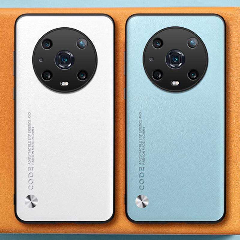 Luxury PU Leather Case For Honor Magic 4 Pro 4Pro 5G Back Cover Silicone Shockproof Protection Phone Case For Honor Magic4 Pro