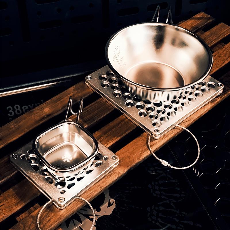 StormDragon Heat Insulation Camping Mat for Pots and Cups - Aluminum Alloy Anti-Scald Pad