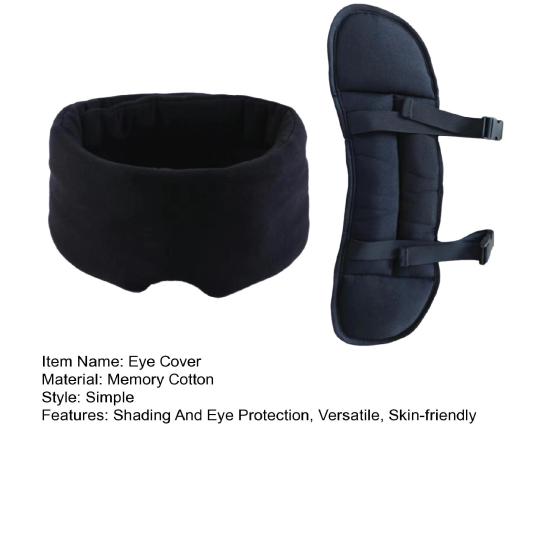 Øyemaske i minneskum Nakkepute Pustende Sovemaske Flyreiser Reiseputer Vaskbart Flyreisekit