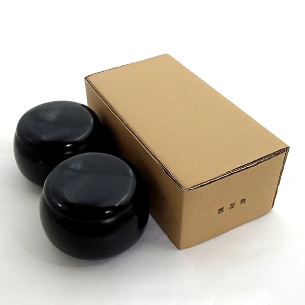 Go board set beginners advanced players Shin Kei 7-fold hard glass stones Shinsei Ume (approximately 8mm thick) plastic bowl black large.