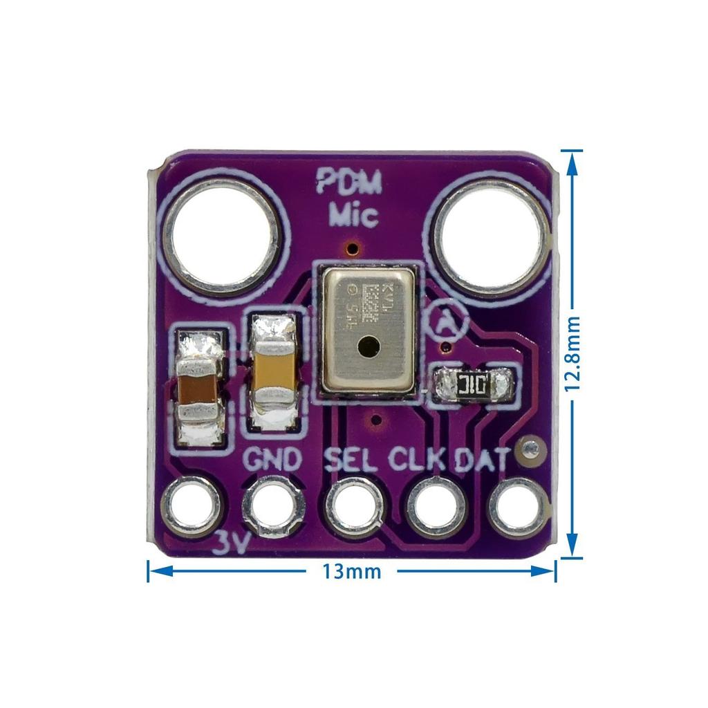 MP34DT01 PDM Digitales MEMS-Mikrofonmodul Einfacher Pulscodemodulationsausgang Kleines omnidirektionales Mikrofon