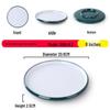 Nordic Round Melamine Shallow Plate for Buffets and Stir-Fry Dishes