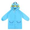 Cartoon Kids Raincoat Waterproof Thickened Full Body Poncho Cute Animal Hooded Rainwear For Boys Girls Outdoor School Daily Use