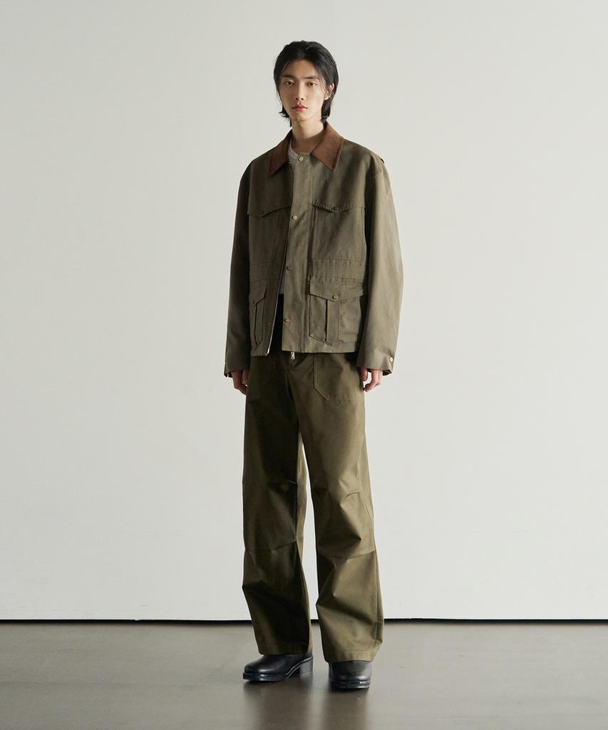 ROTEMBER Lyocell Fatigue Parachute Pants [Khaki]