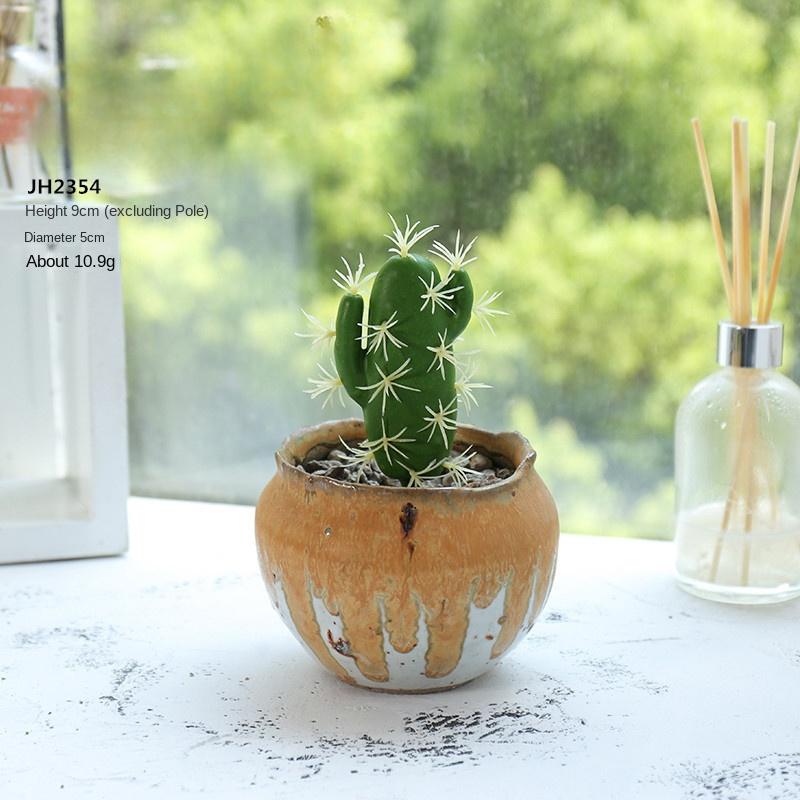 Artificial Cactus Decoration Foam Cactus DIY Micro Landscape Tropical Plants Realistic Succulent Plants Home Office Decor