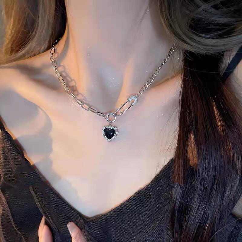 

Модное женское ожерелье Y2K с цирконом на ключице, двухслойное ожерелье, повседневное, для коктейльной вечеринки, чокер 45cm