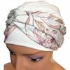 Dámský jarní turban Lena Ecru-419 Měkký šátek také po chemoterapii