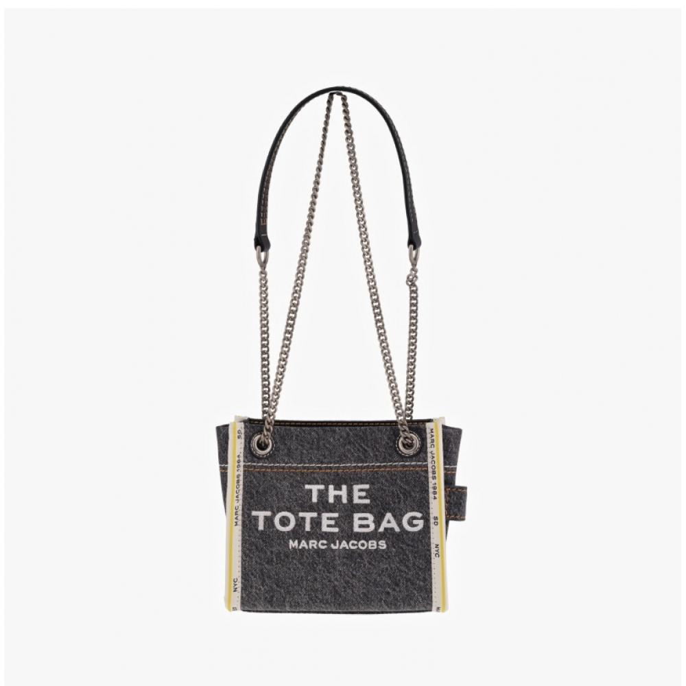 Marc Jacobs 2f4hcr016h05 965 Denimowa Torba Crossbody z Łańcuszkiem