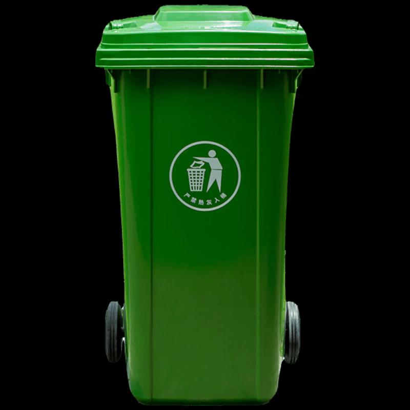 Ubag 240L Outdoor Waste Bin with Lid and Wheels