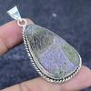 Natural Purpurite Gemstone 925 Sterling Silver Jewelry Pendant 2.48" e4I94