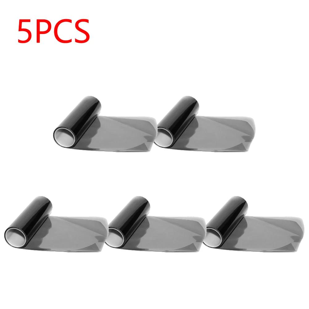 1-10Pcs Car Light Film Car Headlight Fog Light Taillight Smoke Black Vinyl Tint Film Self-Adhesive Auto Vinyl Sticker Car Decor