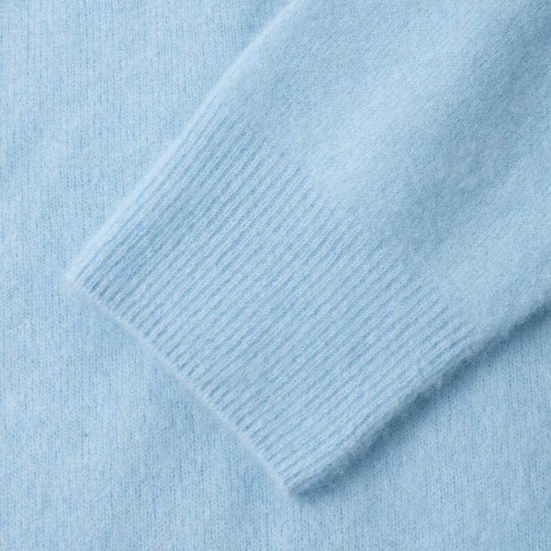 SEIFINI Soft V-Neck 100% Wool Knit Sweater