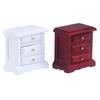 1:12 Dollhouse Miniature Bedside Cabinet Drawer Cabinet Doll House Bedroom Decor