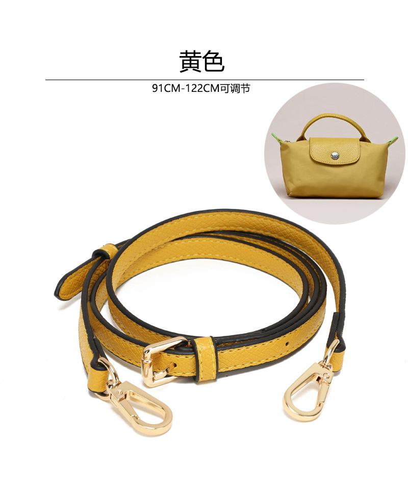 First Layer Cowhide Longxiang Mini Non-destructive Modification Dumpling Shoulder Strap Crossbody Bag Accessories Punching DIY