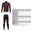 Lixada Men's Winter Thermal Fleece Cycling Clothing Set Long Sleeve