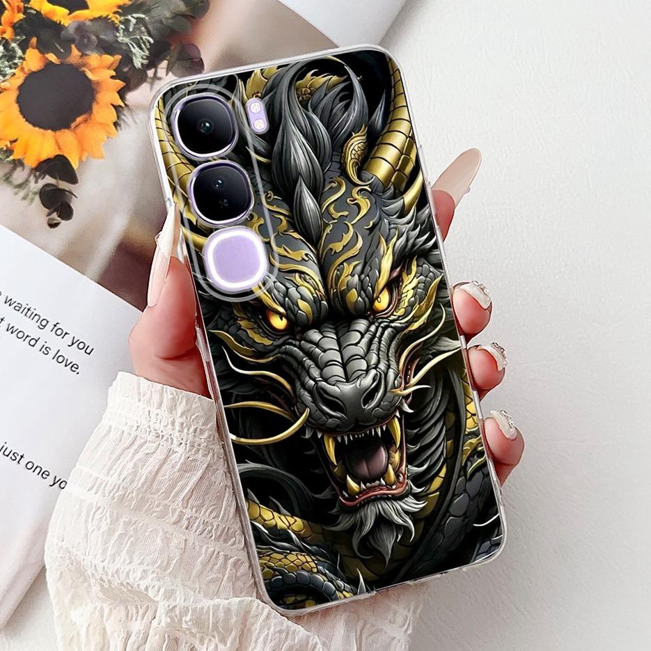 For Vivo Y200 5G Case Vivo V40 Lite Beautiful Butterfly Painted Cover Soft Slim Phone Case For Vivo Y300 Y 200 V40Lite 5G Bumper