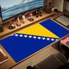 Bosnia Herzegovina Flag Large Size Mouse Pad Large Gaming Table Cushion Nonslip Laptop Tablet Big Mousepad Xxl Mat Mini Pc Playmat With Lock Edge