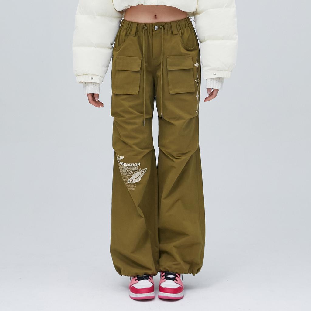 LALAFOX Printing Pocket Pants Kaki Bp3Wp012