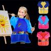 Children's Waterproof Stain-Resistant Art Apron with Long Sleeves - Ideal for Painting and Kindergarten Activities