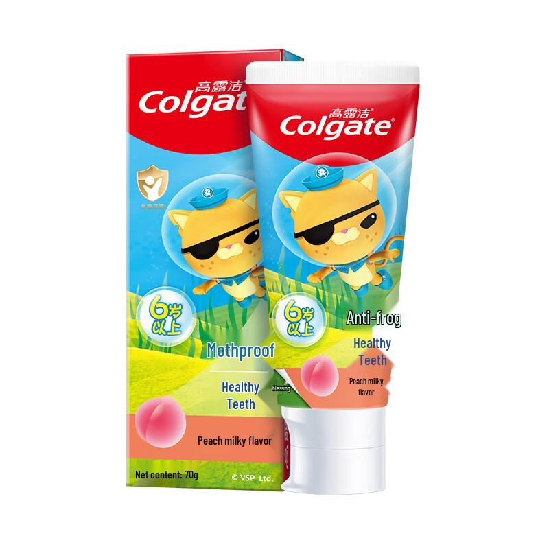 Colgate Kids Toothpaste, Peach Milk Flavor, 6+ Years
