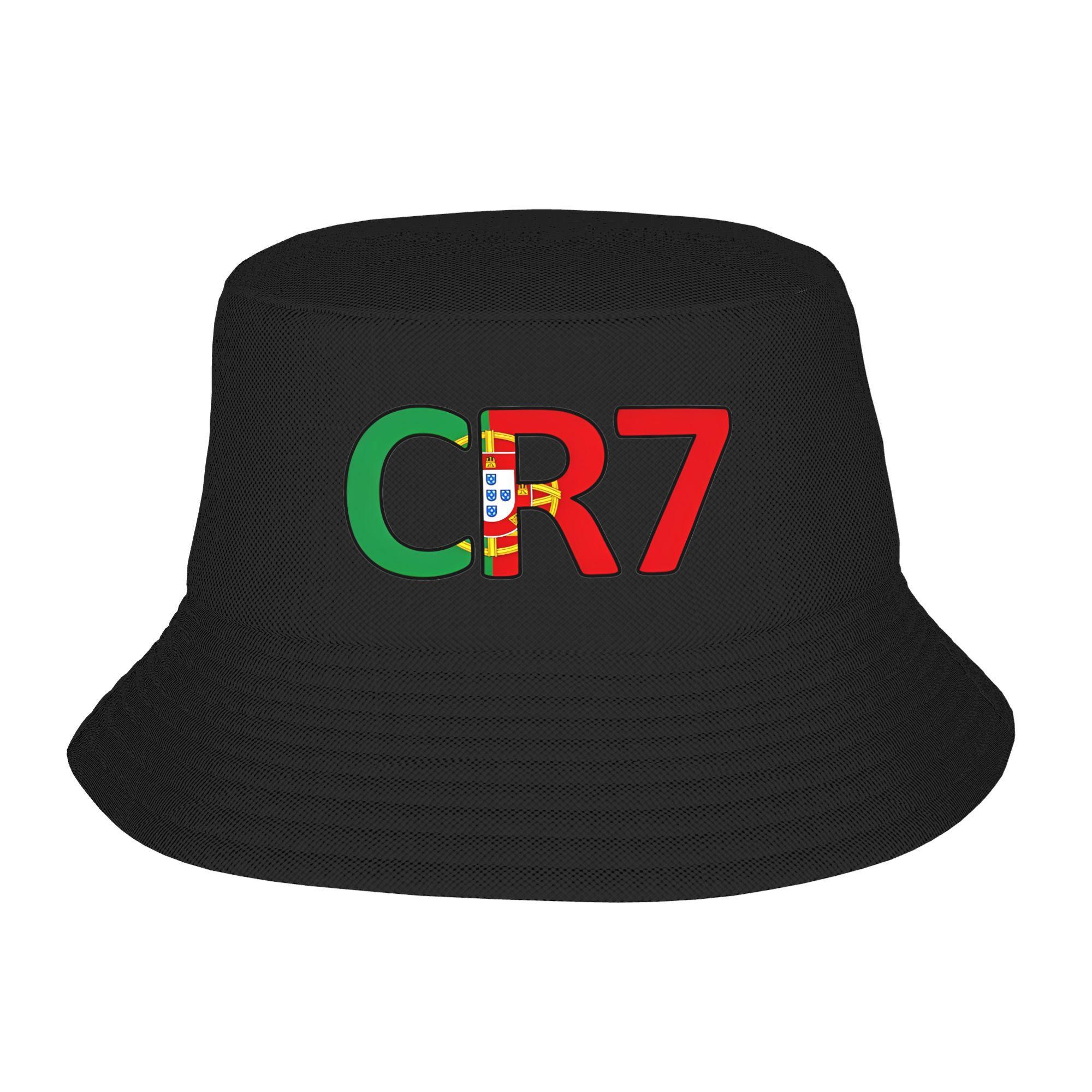 Women Bucket Hats CR Football Soccer Ronaldos Spring Headwear Vacation Fishing FisherUnisex Hat Bob Hat Birthday Gift One Size