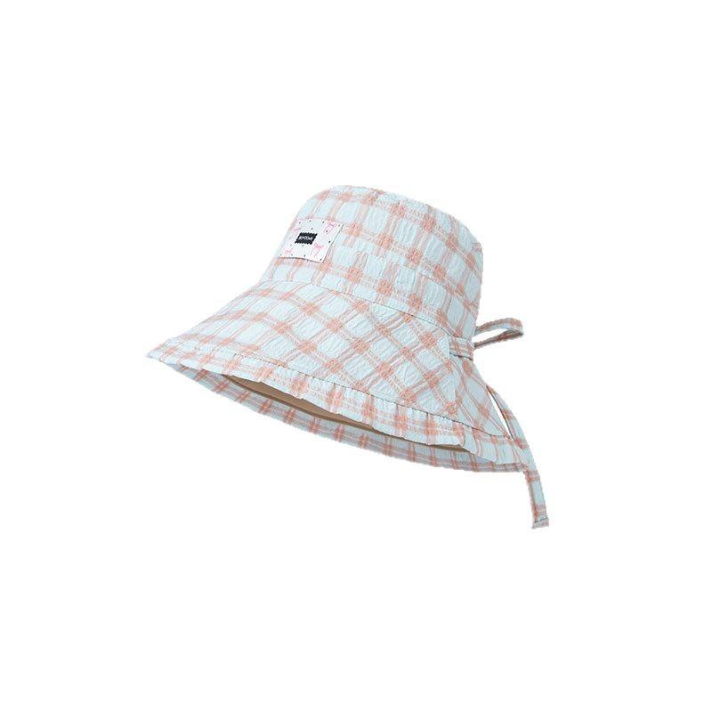Fashionable and Versatile Traveling To Show Off Your Face  Small UV Protection  Large Hat  Sun Protection  Thin Plaid Fisherman's Hat  Women