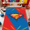 Superman superhero logo rug, suitable for bedrooms, living rooms, and home sofa decoration; large children's decorative floor