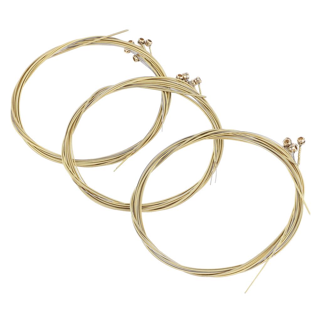 3Set Universal Steel Acoustic Folk Guitar Strings Replacement Musical Instrument Accessories3Set Brass Strings