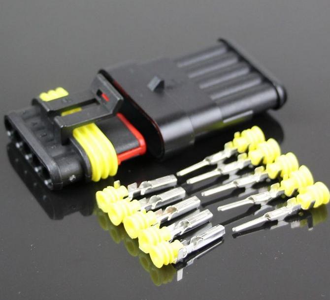 30 Set 1/2/3/4/5/6 Pin Way Car Off-Road Sealed Electrical Wire Connector Plug