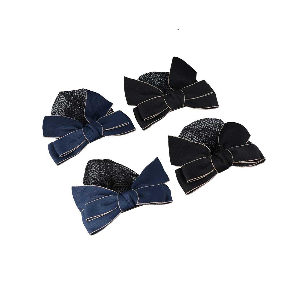 For Female Hair Clip For Girls Ponytail Clip Bow Spring Clip Hairgrips Cover Net Korean Bun Snood