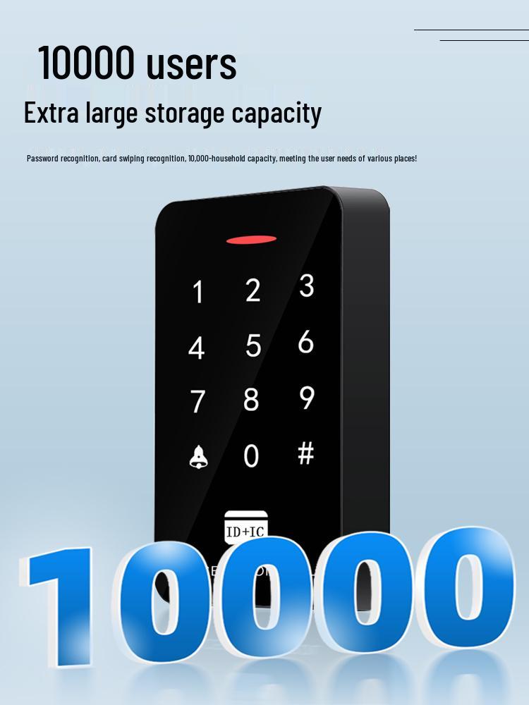 Dual-Frequency Waterproof Access Control System with Touch Password & NFC ID Card Reader