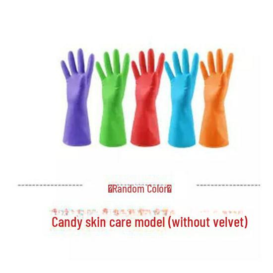 Women's Winter Kitchen Gloves: Thick Rubber, Velvet-Lined for Dishwashing and Laundry