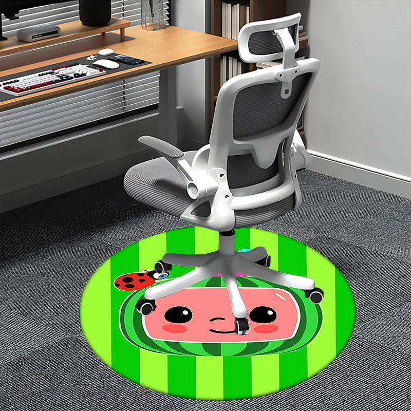 

Cocomelon Chair mat Round Rug-Office carpet, Non-slip, Suitable for Living Rooms, Bedrooms decor.1205265a 80cm by 80cm