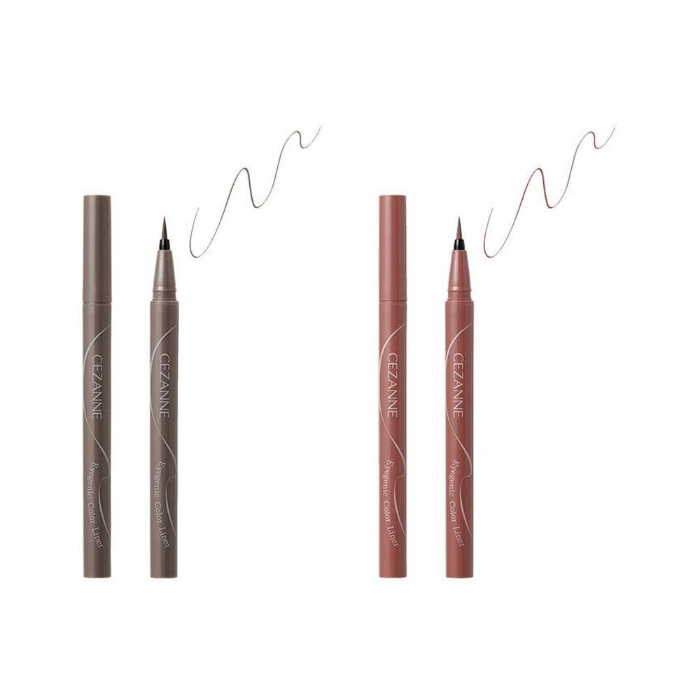 Japan CEZANNE Eyogenic Color Liner 10 Noble Greige  20 Rosy Brown
