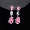 BELLA BOX Einfache elegante Tropfenohrringe für Frauen, Hochzeit, Liebe, Accessoires, ästhetische Dame, baumelnde Ohrringe, ausgefallenes Geschenk, Modeschmuck