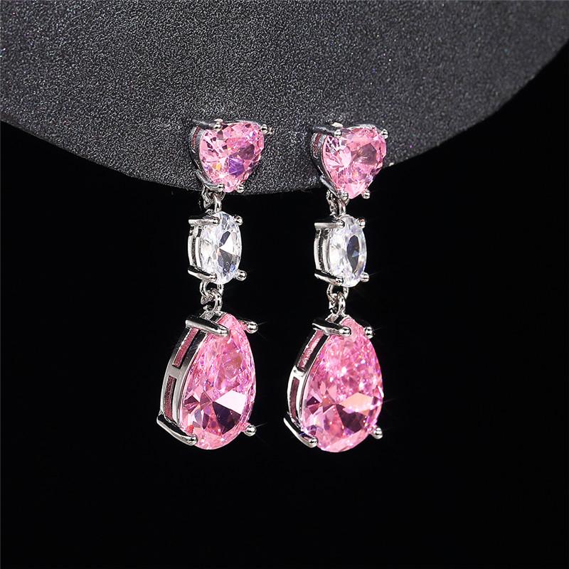 BELLA BOX Einfache elegante Tropfenohrringe für Frauen, Hochzeit, Liebe, Accessoires, ästhetische Dame, baumelnde Ohrringe, ausgefallenes Geschenk, Modeschmuck