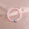 Bracelet Natural Stone Purple Lithium Sunstone Powder Crystal Bracelet Single Ring Bracelet Versatile Guochao Fashion