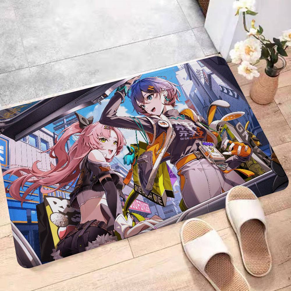 Game Zenless Zone Zero Floor Mat Cheaper Anti-slip Modern Living Room Balcony Printed Bedside Mats
