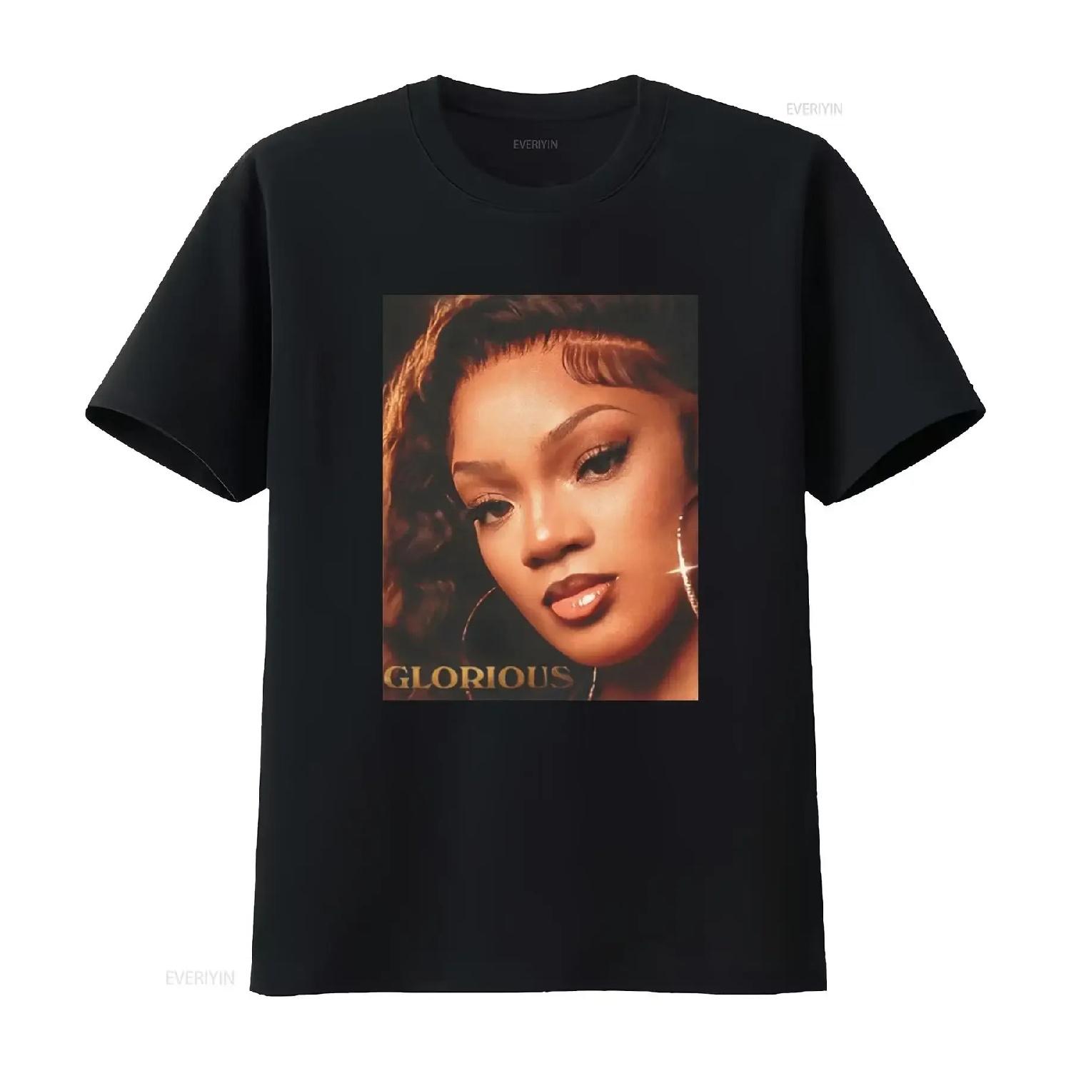 

Glorilla Glorious T Shirt Fan Made vintage Washed Comfortable Casual fashion Top For Everyday Wear Versatile Stylish Soft homme XXXXXL чорний