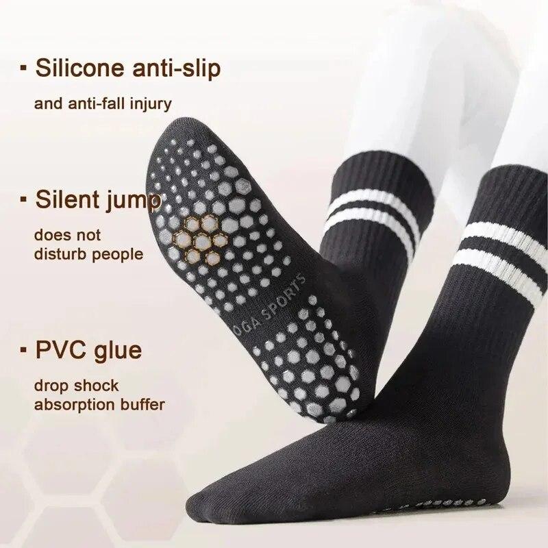 Socks Non-slip Silicone Cotton Socks Pilates Yoga Exercise Socks Indoor Fitness Socks Women's Sportswear Accessories