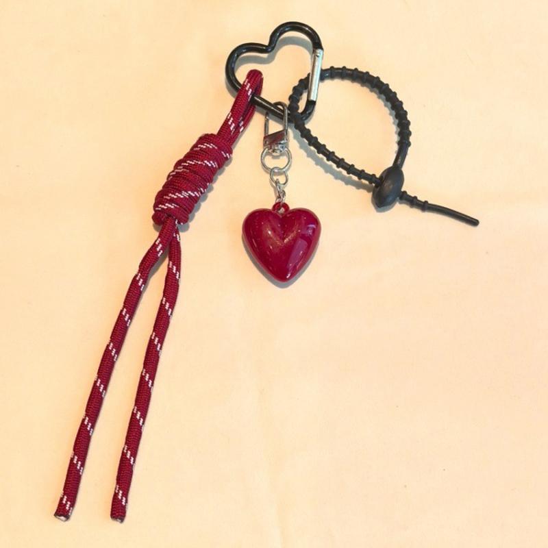 

Yogodlns Heart Girl Mini Backpack Hanging Handbag Pendant Bag Pendant Bags Accessories one size вино красного