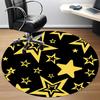 1pc Stars Night Office Round Area Rug, Indoor Mat Suitable ForOffice, Under Office Chairs Bedroom Living Room Home Decor T204