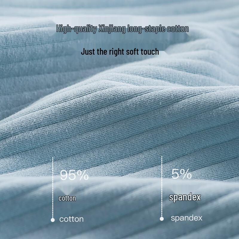 Langsha Men's Cotton Antibacterial Boxer Briefs