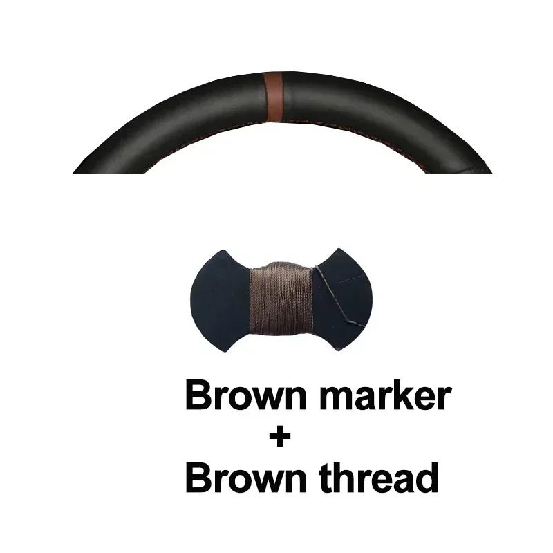 For Hyundai Kona I30 2017 2018 2019 2020 Hand Stitching Car Steering Wheel Cover Wrap Interior Non-slip Interior Accessorie