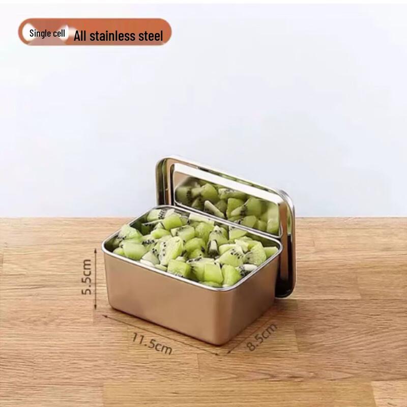 Stainless Steel Single Compartment Seasoning Box (2-Pack)
