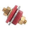 3 8in Battery Terminal Connector Thru Stud 250A Battery Charger Post for Car RV Boat Yacht Red (Positive)